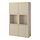 Selecciona variación de color: KRUKMAKARE beige / SINDVIK efecto roble tinte blanco vidrio