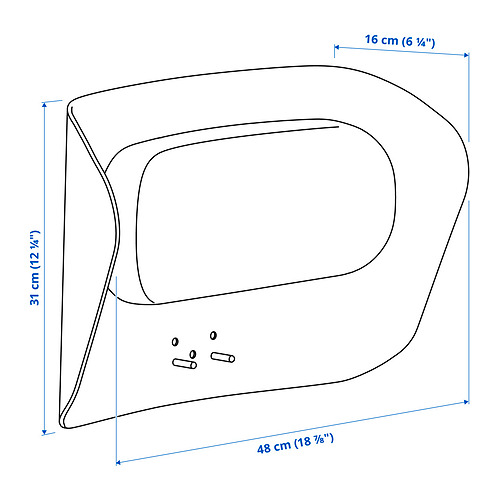 Measurement Illustration - GRÖNFJÄLL headrest