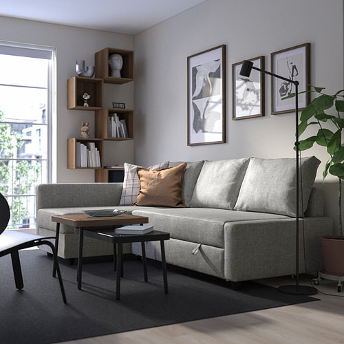 FRIHETEN, 3 seat sofa bed with chaiselongue. 4 of 9 open dialog