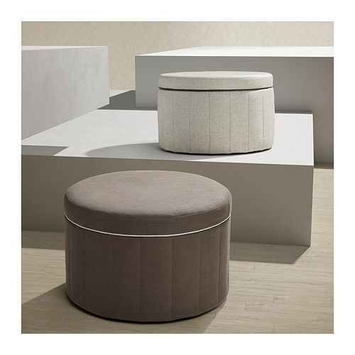 SIDSJÖ, pouffe with storage. 7 of 7 open dialog