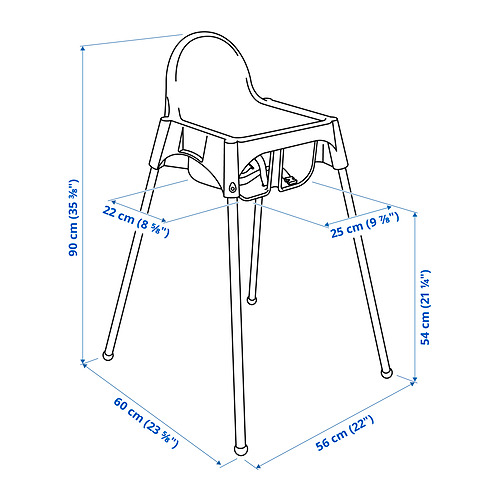 ANTILOP, high chair with safety belt. 7 of 7 open dialog