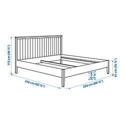 Measurement Illustration - GULLABERG bed frame