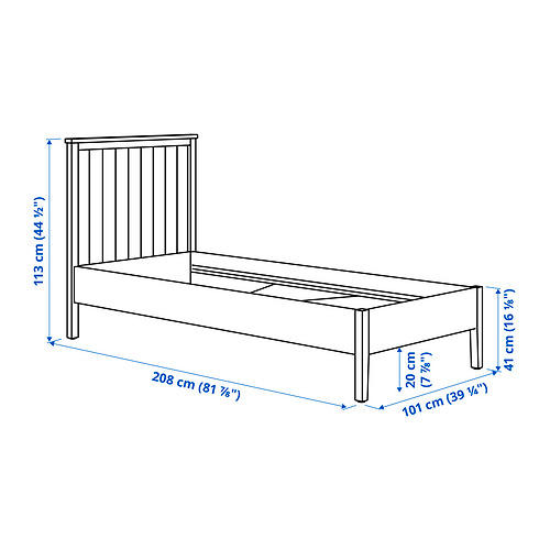 GULLABERG, estructura de cama sin somier. 4 de 4 abrir diálogo