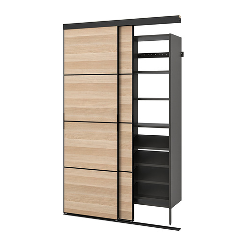 SKYTTA / AURDAL, reach-in wardrobe with sliding door. 1 of 5 open dialog