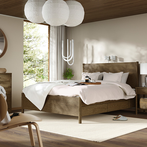 TONSTAD, Queen bed frame. 2 of 8 open dialog
