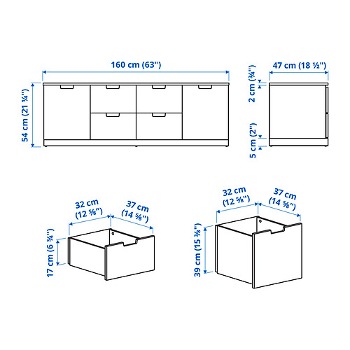 NORDLI, Chest of 6 drawers. 5 of 5 open dialog