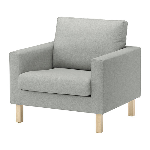 Silla SALTSJÖBADEN gris claro, poliéster reciclado, diseño angular moderno.