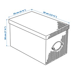 Measurement Illustration - KVARNVIK storage box with lid