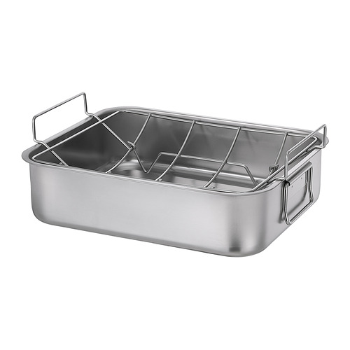 BAKTIDER, roasting pan with grill rack. 2 of 4 open dialog