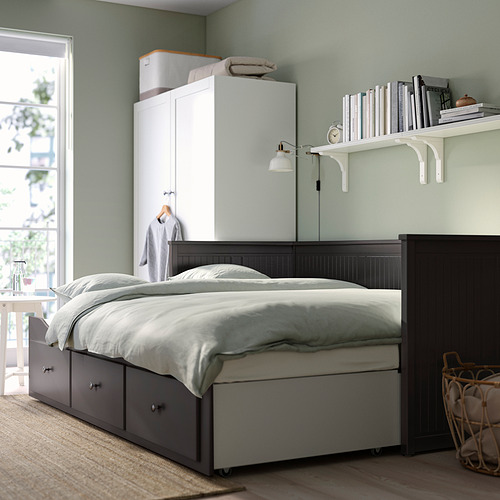 HEMNES, day-bed frame Twin with 3 drawers, without mattress. 3 of 9 open dialog