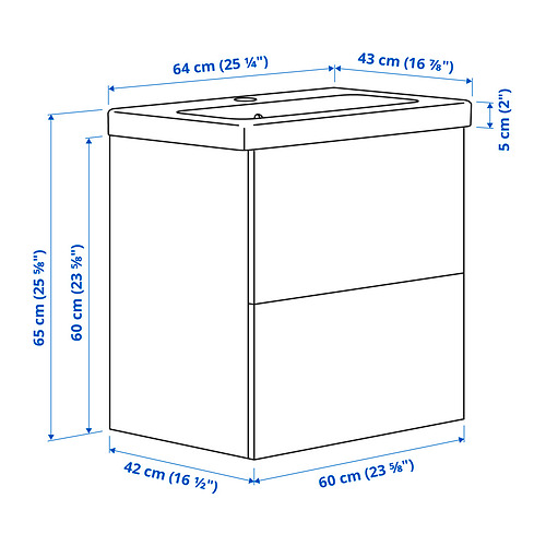 ENHET / TVÄLLEN, mueble de lavabo con cajones/lavabo. 6 de 6 abrir diálogo