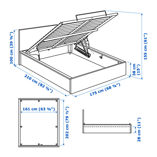 MALM, Ottoman bed. 6 of 6 open dialog