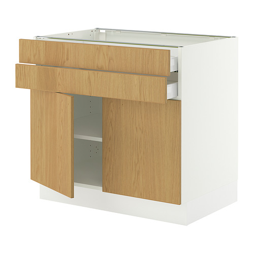 SEKTION / MAXIMERA, base cabinet w 2 doors/2 drawers. 1 of 2 open dialog