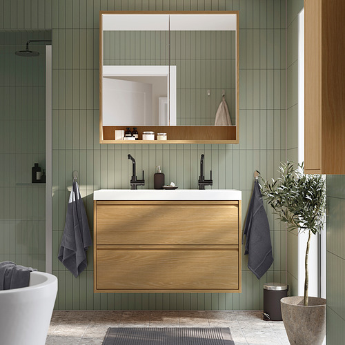 ÄNGSJÖN / BACKSJÖN, mueble de lavabo con cajones/lavabo. 2 de 7 abrir diálogo