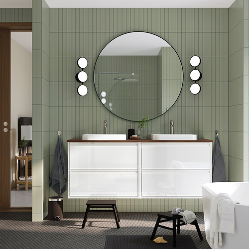 ÄNGSJÖN / BACKSJÖN, sink cabinet with drawers and BROGRUND faucets. 2 of 8 open dialog