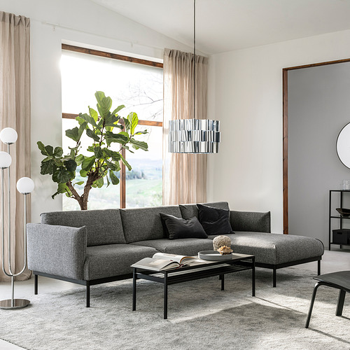 ÄPPLARYD, 3 seat sofa with chaiselongue. 3 of 11 open dialog