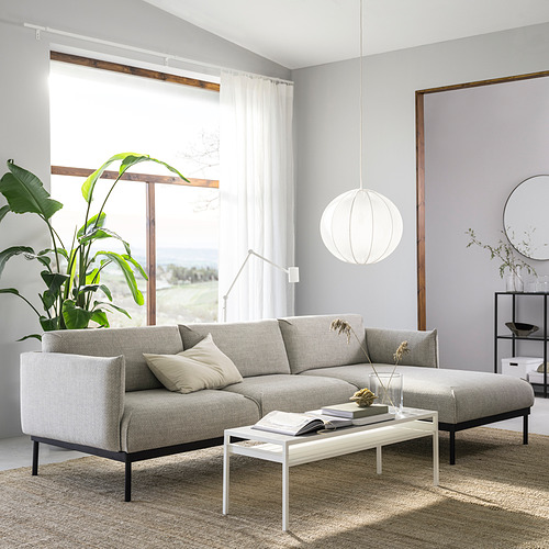 ÄPPLARYD, sofá 3 plazas con chaiselongue. 3 de 11 abrir diálogo