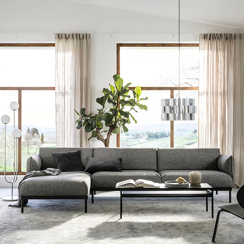 ÄPPLARYD, sofá 4 plazas con chaiselongue. 3 de 12 abrir diálogo
