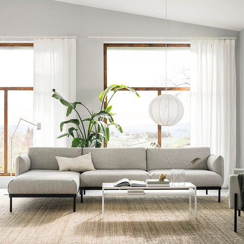 ÄPPLARYD, sofá 4 plazas con chaiselongue. 3 de 12 abrir diálogo