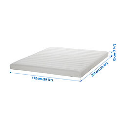 Measurement Illustration - ÅSVANG foam mattress