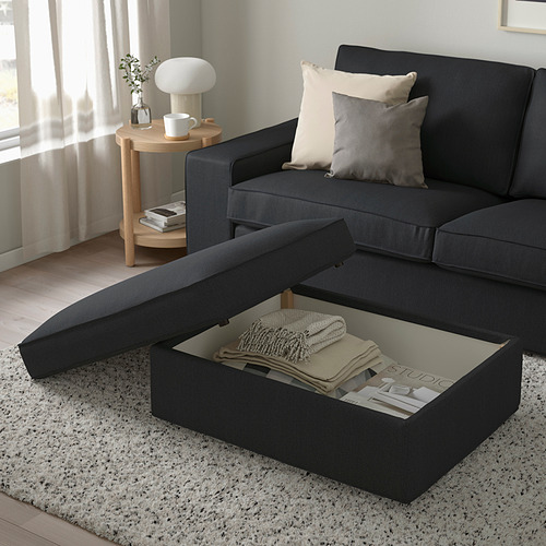KIVIK, ottoman with storage. 3 of 4 open dialog
