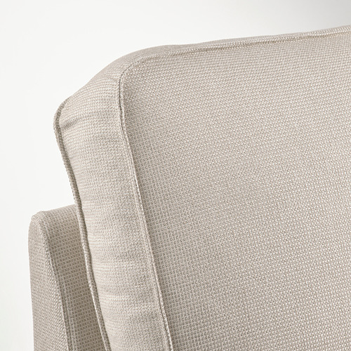 Primer plano de la chaise longue KIVIK, que muestra un tejido de alta calidad y costuras detalladas.