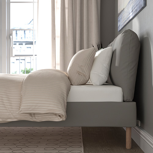 SAGESUND, upholstered bed frame Queen. 4 of 13 open dialog