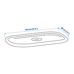 Ilustración de medidas - TROFAST tapa