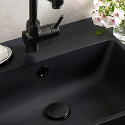 Measurement Illustration - BACKSJÖN semi-recessed sink with water trap