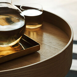 Measurement Illustration - STOCKHOLM 2025 side table on casters