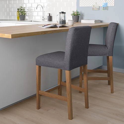 BERGMUND, bar stool with backrest. 3 of 9 open dialog