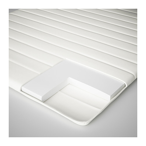 Organizador de cajones blanco con compartimentos. Fabricado en poliéster reciclado y polipropileno.