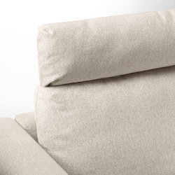 Measurement Illustration - VIMLE 3 seat sofa with chaiselongue and headrest