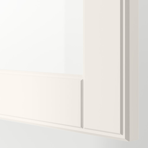 Primer plano de la elegante esquina blanca del gabinete; líneas limpias, bordes suaves; Ejemplifica el diseño moderno y de calidad.