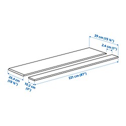 Ilustración de medidas - FÖRBÄTTRA panel para iluminación