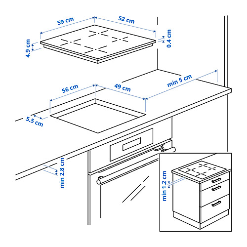 MATMÄSSIG, induction cooktop. 7 of 8 open dialog