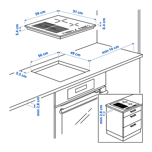 SMAKLIG, induction cooktop. 6 of 8 open dialog