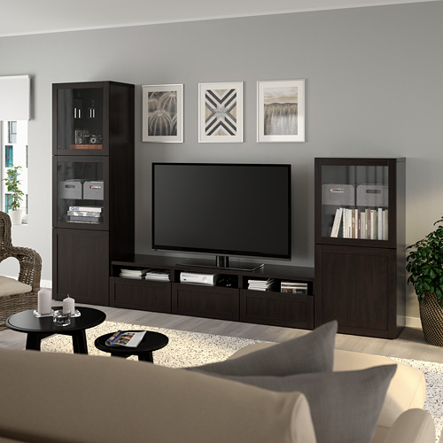 BESTÅ, TV storage combination with drawer runner, pusch-open . 7 of 10 open dialog