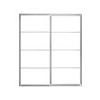 PAX pair of sliding door frames & rail 