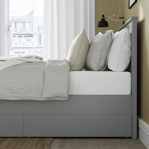 GULLABERG, bed frame with 2 storage boxes. 5 of 7 open dialog