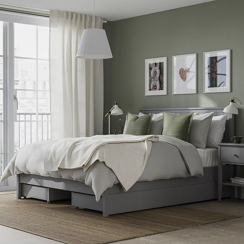 GULLABERG, bed frame with 4 storage boxes. 2 of 8 open dialog