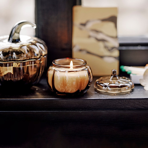 HÖSTAGILLE, scented candle in glass. 2 of 4 open dialog