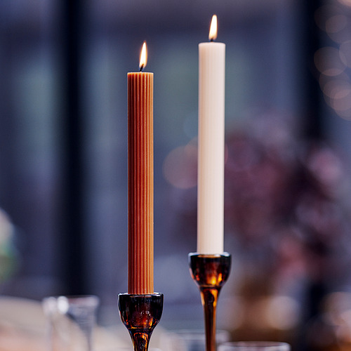 HÖSTAGILLE, unscented chandelier candle. 3 of 3 open dialog
