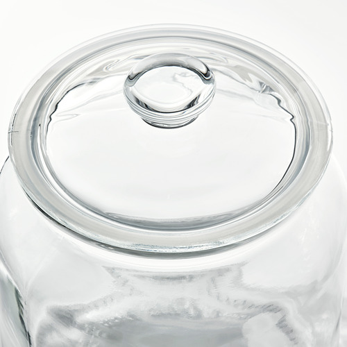Frasco de vidrio transparente con tapa segura, transparente para una fácil visualización, materiales de calidad para mayor durabilidad.
