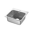 LÅNGUDDEN Inset sink, 1 bowl, without water trap 