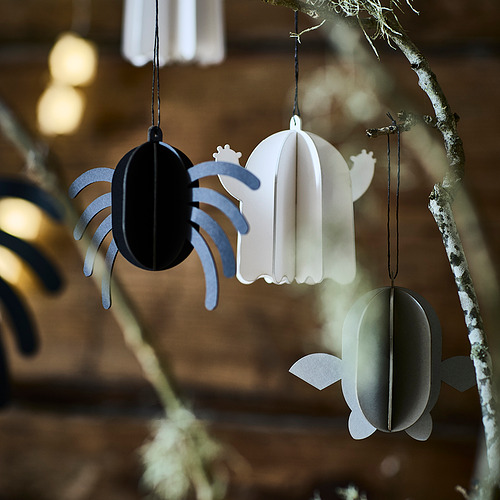 KUSTFYR, hanging ornaments, set of 3. 2 of 2 open dialog