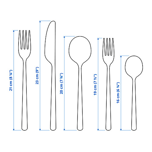 LÖFTESRIK, 20-piece flatware set. 5 of 5 open dialog