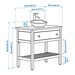 Ilustración de medidas - HEMNES/VÄSTERSJÖN 