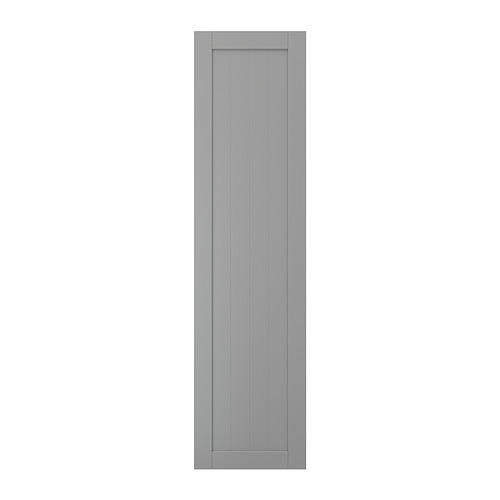 GULLABERG gray cabinet door, simple design with vertical grooves.
