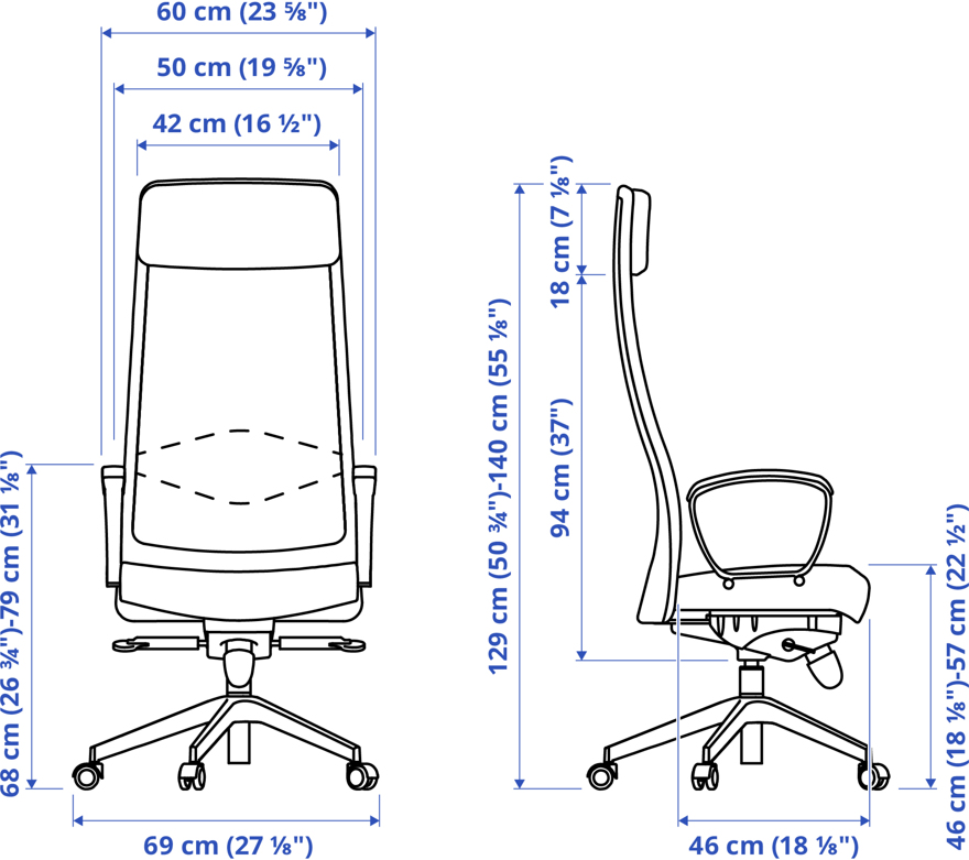 MARKUS, office chair. 7 of 8 open dialog